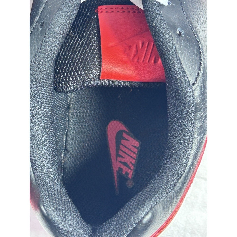 Size 10 - Nike Ebernon Low Black Habanero Red Aq1775-004 W/box - Picture 9 of 14